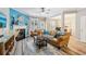 Spacious living room with a fireplace, open layout, and stylish decor at 146 Sunset Ln, Woodstock, GA 30189