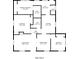 Detailed floor plan showcasing the layout of the home with bedroom, living room, dining room, and kitchen dimensions at 2245 Dauphine St, Atlanta, GA 30344