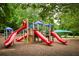 Colorful playground equipment in a well-maintained park, perfect for Gathering fun at 3795 Newport Bay Dr, Alpharetta, GA 30005
