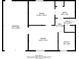 Basement floor plan featuring a recreation room, bathroom, garage, and utility room at 5207 Shawn Ln, Stone Mountain, GA 30088