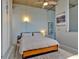 Cozy bedroom with a ceiling fan, skylight, and natural light at 195 Arizona Ne Ave # 199, Atlanta, GA 30307