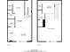 This detailed floor plan illustrates both first and second floor layouts, providing a clear view of the entire property at 195 Arizona Ne Ave # 199, Atlanta, GA 30307