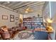 Bright office space with a ceiling fan and lots of built-in shelving at 195 Arizona Ne Ave # 199, Atlanta, GA 30307