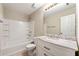 Clean bathroom with white fixtures and marble countertop at 213 Riverstone Commons Cir, Canton, GA 30114