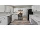 Renovated kitchen with white cabinets, stainless steel appliances, and granite countertops at 2849 Snapfinger Rd, Decatur, GA 30034