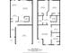 Detailed floor plan showcasing the layout of this home's two floors, with measurements for all rooms at 44 Providence Oak Ct, Lawrenceville, GA 30046