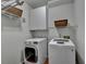 Laundry room features modern washer and dryer at 5245 Cottage Farm Rd, Johns Creek, GA 30022