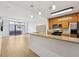 Spacious kitchen area with breakfast bar, stainless steel appliances, and balcony at 171 Auburn Ne Ave # 210, Atlanta, GA 30303