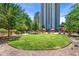Expansive green space with cabanas for relaxing, providing a tranquil outdoor setting within the community at 795 Hammond Dr # 813, Sandy Springs, GA 30328