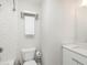 Clean bathroom with subway tile shower, towel rack, and white vanity with modern hardware at 415 Gartrell Se St # 16, Atlanta, GA 30312