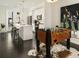 Open kitchen and living space with stainless appliances, island, and foosball table at 415 Gartrell Se St # 16, Atlanta, GA 30312