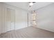 This bedroom has a ceiling fan and spacious closet at 290 Lakemoore Ne Dr # C, Atlanta, GA 30342