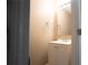 Cozy bathroom with modern vanity, and decorative mirror at 5538 Pineridge Ct, Forest Park, GA 30297