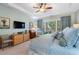 Relaxing main bedroom with neutral tones and decorative ceiling fan at 2350 Rosebrook Se Xing, Atlanta, GA 30339