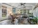 Cozy sunroom with comfortable seating and views of the outdoors at 2350 Rosebrook Se Xing, Atlanta, GA 30339