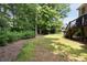 Lush backyard with deck and stairs at 820 Chelsea Park Ne Dr, Marietta, GA 30068