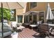 Spacious deck featuring comfortable seating, dining area, and shade umbrellas at 820 Chelsea Park Ne Dr, Marietta, GA 30068