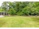 Expansive green space with trees for a community dog park area at 795 Hammond Dr # 503, Sandy Springs, GA 30328