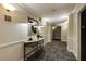 Hallway featuring updated decor and carpeted floors at 795 Hammond Dr # 503, Sandy Springs, GA 30328