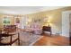 Cozy living room with hardwood floors, chandelier, and a comfortable seating area at 2790 Laurel Ridge Dr, Decatur, GA 30033
