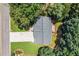 Aerial view of the home and surrounding landscape at 327 Red Fox Dr, Canton, GA 30114