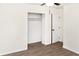 Bedroom featuring a closet with rod for hanging clothes and neutral paint at 3530 Turner Heights Dr, Decatur, GA 30032