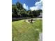 Well-maintained backyard with a fire pit and seating area, perfect for gatherings at 7178 Glaspie Way, Atlanta, GA 30349