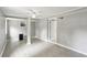 Unfinished basement with tile flooring, neutral gray paint, and ceiling fan at 428 Medlock Rd, Decatur, GA 30030