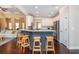 Bright kitchen with granite counters, stainless appliances, and a breakfast bar with seating at 516 Black Horse Cir, Canton, GA 30114