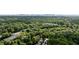 Aerial view of homes nestled in lush greenery with a city skyline in the distance at 1360 Edmund Ne Ct, Atlanta, GA 30306