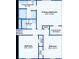 Upstairs floor plan showcasing primary bedroom, bedrooms, closets and bathrooms with dimensions for layout planning at 151 Quail Hollow Dr, Dallas, GA 30157