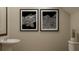Modern bathroom featuring a stylish sink and vanity, and wall art at 1924 Logan Se Ln, Conyers, GA 30094