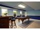 Basement game room featuring a pool table and a bar area at 3071 Intrepid Wake, Marietta, GA 30062