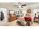 Bedroom featuring a ceiling fan and two windows at 2440 Weatherford Ct, Marietta, GA 30068