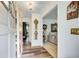 Elegant entryway featuring wood floors, decorative accents, and a glimpse into the inviting living space at 2440 Weatherford Ct, Marietta, GA 30068