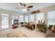 Sun room with lots of windows offering tons of natural light at 2440 Weatherford Ct, Marietta, GA 30068