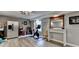Workout area featuring stationary bike, weights, and a sports theme at 3845 Lake Lanier Dr, Duluth, GA 30097