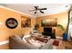 Stylish living room features hardwood floors, fireplace, and an open view to the kitchen at 1190 Hardee Ne St, Atlanta, GA 30307