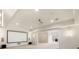 Finished basement features a projector, screen, recessed lights, and speakers at 2250 Blackheath Trce, Alpharetta, GA 30005