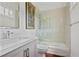 Modern bathroom with glass-enclosed shower, sleek vanity, and ample natural light at 4356 N Buckhead Ne Dr, Atlanta, GA 30342