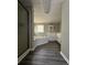 Bright bathroom features a soaking tub and modern vanity at 6830 Pawnee Trl Se, Acworth, GA 30102