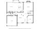 Detailed floor plan showcasing the layout of the first floor including the kitchen, dining area, and living spaces at 2023 Belridge Se Ct, Smyrna, GA 30080