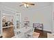 Bright playroom with rainbow wall decor, table with chairs and plenty of storage at 2023 Belridge Se Ct, Smyrna, GA 30080