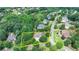 Aerial view of a property showcasing its location, landscaping, and neighborhood in a desirable area at 2910 Creek Tree Ln, Cumming, GA 30041