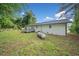 Spacious backyard featuring a wooden deck and green grass at 8535 Hiram Acworth Hwy, Dallas, GA 30157