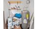 Utility Room with hot water tank, shelving and storage space at 8535 Hiram Acworth Hwy, Dallas, GA 30157