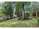Lush backyard featuring mature trees, green lawn, and swing set, creating a perfect play area at 3405 Glenrose Trail Trl, Atlanta, GA 30341