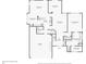 Detailed floor plan layout showcases the first floor featuring kitchen, living, and primary bedroom at 3405 Glenrose Trail Trl, Atlanta, GA 30341