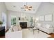 Bright living room features vaulted ceiling, fireplace, and neutral decor at 3405 Glenrose Trail Trl, Atlanta, GA 30341
