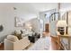 Spacious living room boasts soaring ceilings and a view of the staircase at 3405 Glenrose Trail Trl, Atlanta, GA 30341